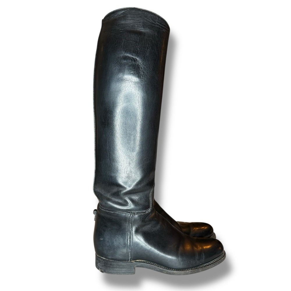 Dehner Omaha Riding Dress Boots Size 6/6.5 Narrow‎ Black 18.5"USA Leather - Picture 4 of 13
